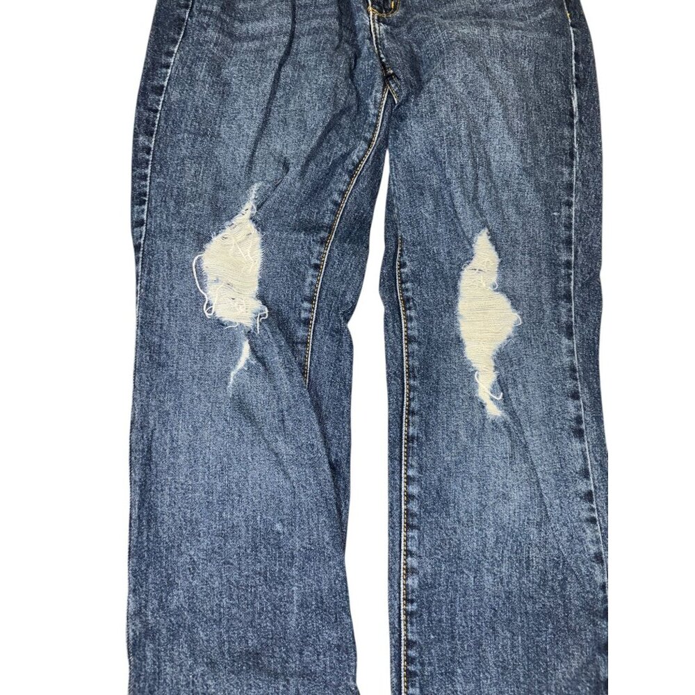 Universal Thread Goods Size 2 High Rise Slim Straight Distressed Jeans - Picture 3 of 6